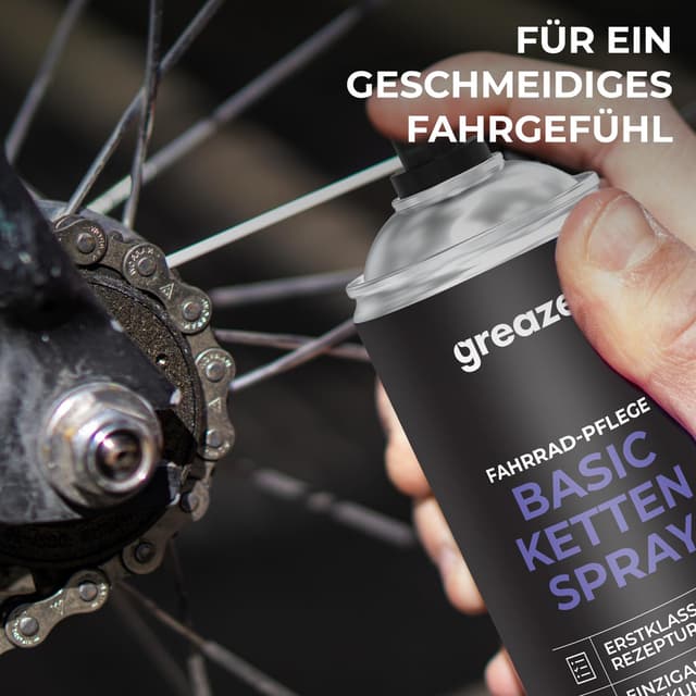 Detalle de URBAN ZWEIRAD Premium Kettenöl-Spray (Kettenspray Dryfluid) für Fahrradkette, Schaltwerk & Kette – 400 ml