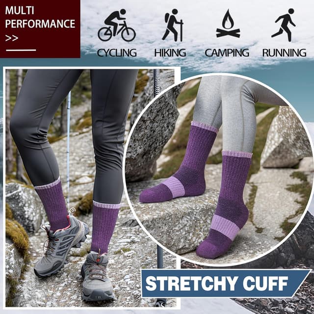 Thumbnail 4 de Anlisim Merino Wool Hiking Socks 5 Pairs