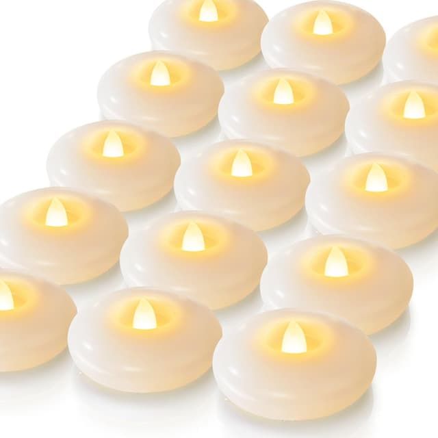 Detalle de Homemory 24 Pack flameless floating LED candles