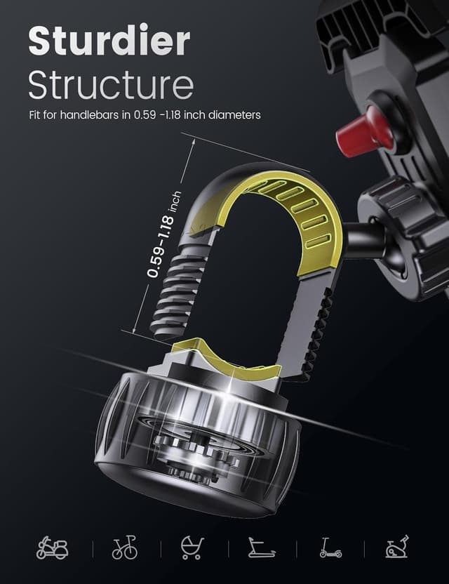 Thumbnail 5 de Pnitri 2025 Bike Phone Holder 360°