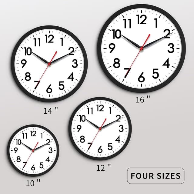 Thumbnail 2 de AKCISOT Wall Clock 10-inch silent analog clock 🕰