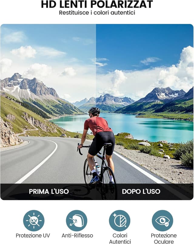 Thumbnail 2 de Lamicall Occhiali da Sole Ciclismo polarizzati 24 g 🕶