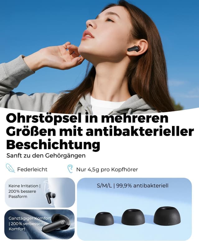 Thumbnail 5 de SoundPEATS Q3 Pro In Ear Kopfhörer 42H Spielzeit