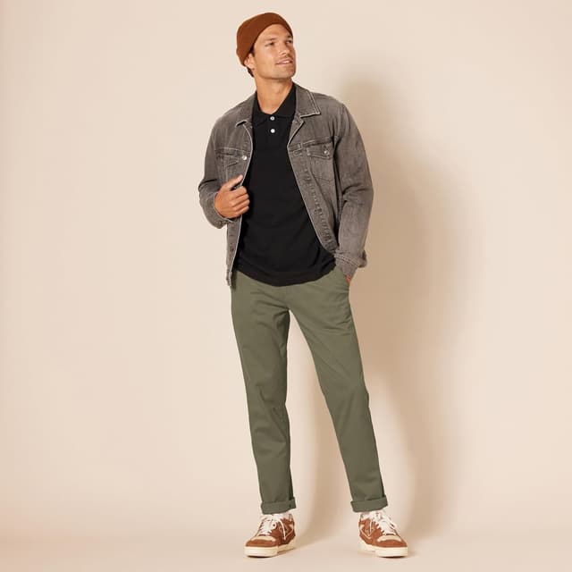 Detalle de Amazon Essentials pantalon chino extensible 42