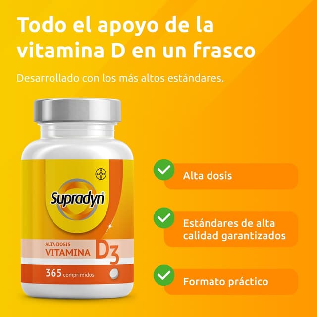 Thumbnail 3 de Supradyn Vitamina D 2000 IU 🌞 - Apoyo Inmunitario y Óseo