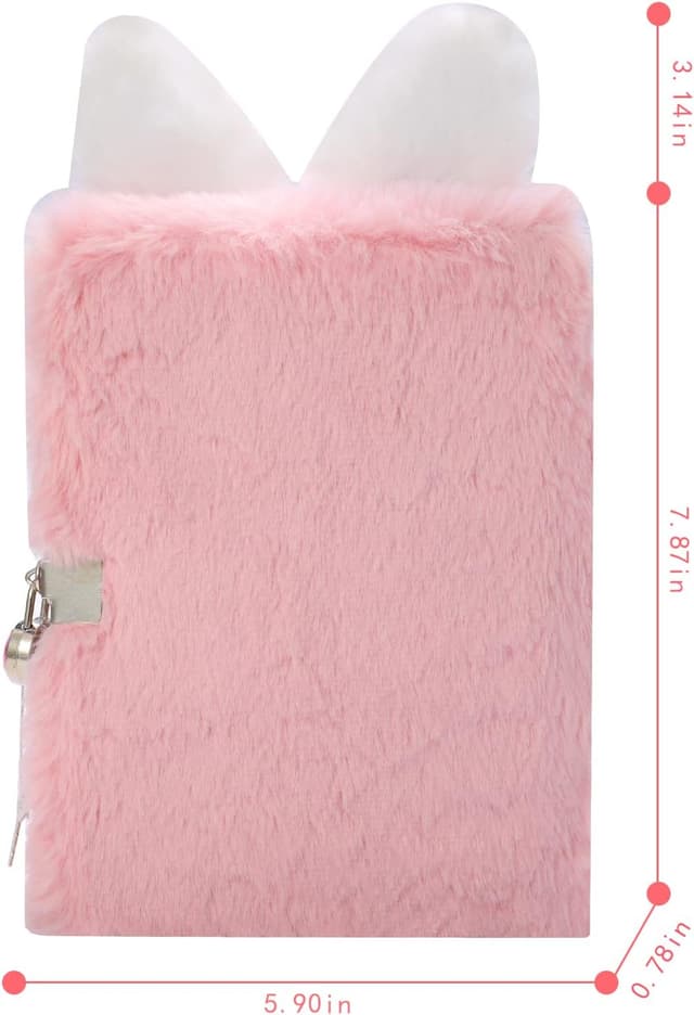 Thumbnail 6 de PinkSheep Kaninchen-Tagebuch mit Schloss 160 Seiten