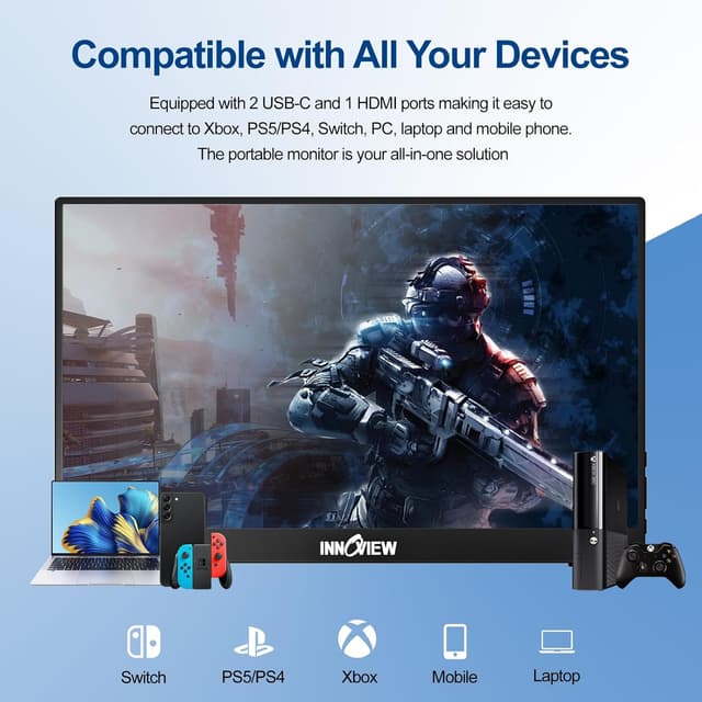 Detalle 2 de InnoView Portable Monitor 15.6" 1080P