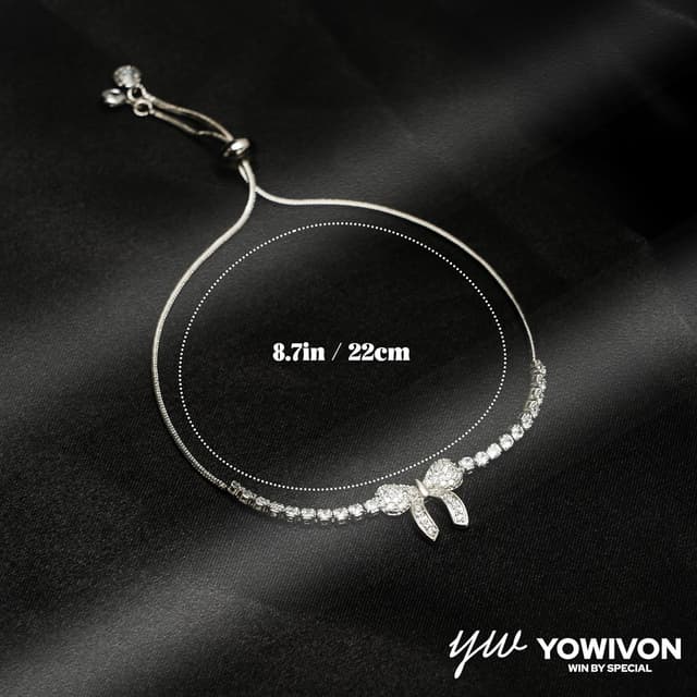 Thumbnail 6 de Gold plated bow bracelet 22cm