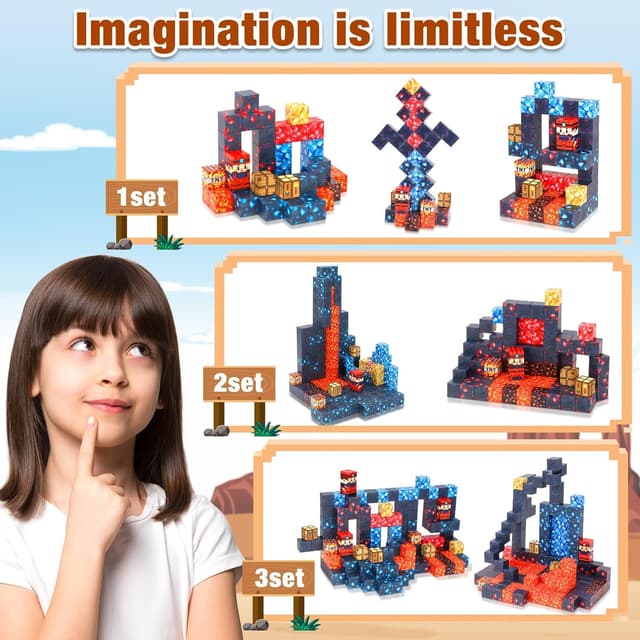 Thumbnail 6 de COOLJOYA Magnetic Blocks 54PCS