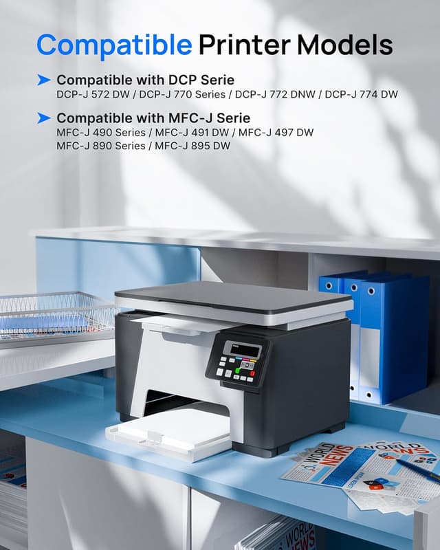 Detalle 2 de GPC Image LC3213 ink cartridges (compatible set for Brother) – BK/C/M/Y, 4 pack