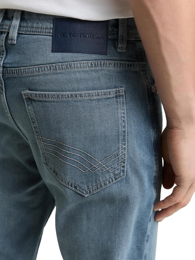 Detalle de TOM TAILOR Herren TTJOSH Regular Slim Jeans mit Stretch (Five-Pocket)