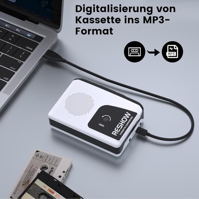 Thumbnail 4 de Reshow Riproduttore di cassette portatile