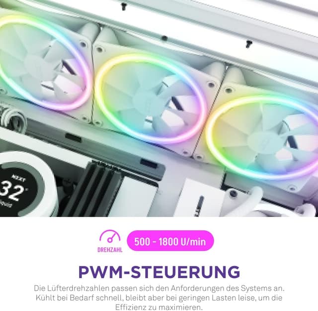 Thumbnail 5 de NZXT F140 RGB Duo 140mm Lüfter