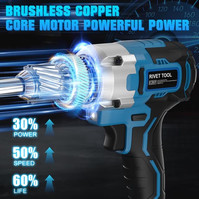 Detalle de GGiking Cordless Rivet Gun for Makita 18V battery