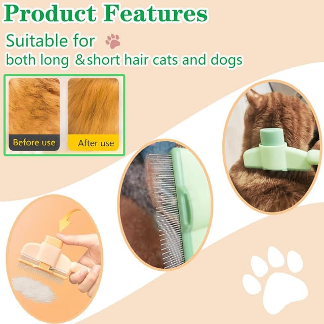 Thumbnail 1 de Fellblitz Bürste Katze 3-teiliges Pflegekit