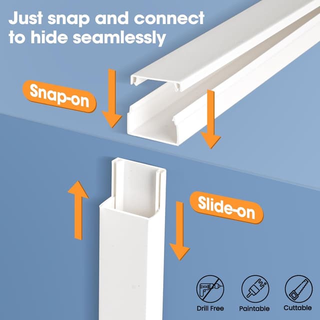 Thumbnail 5 de YesBes 116in Cord Hider Kit