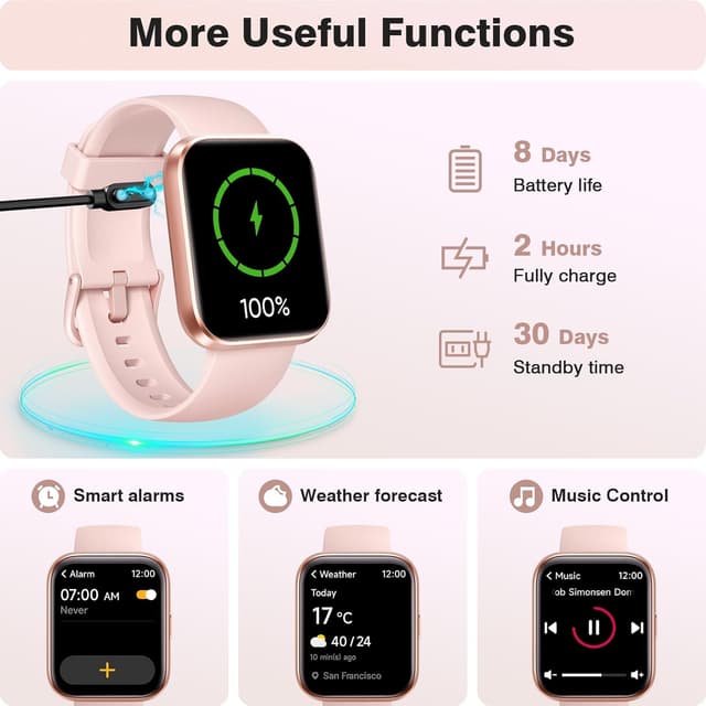 Thumbnail 6 de Ladies Smart Watch 1.8" HD with Alexa and SpO2
