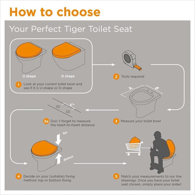 Thumbnail 7 de Tiger Leatherlook Asiento Inodoro MDF Negro 🖤