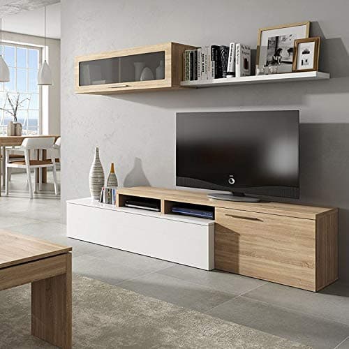 Thumbnail 6 de Habitdesign Mueble Multiusos Blanco Brillo y Roble 🇨🇦