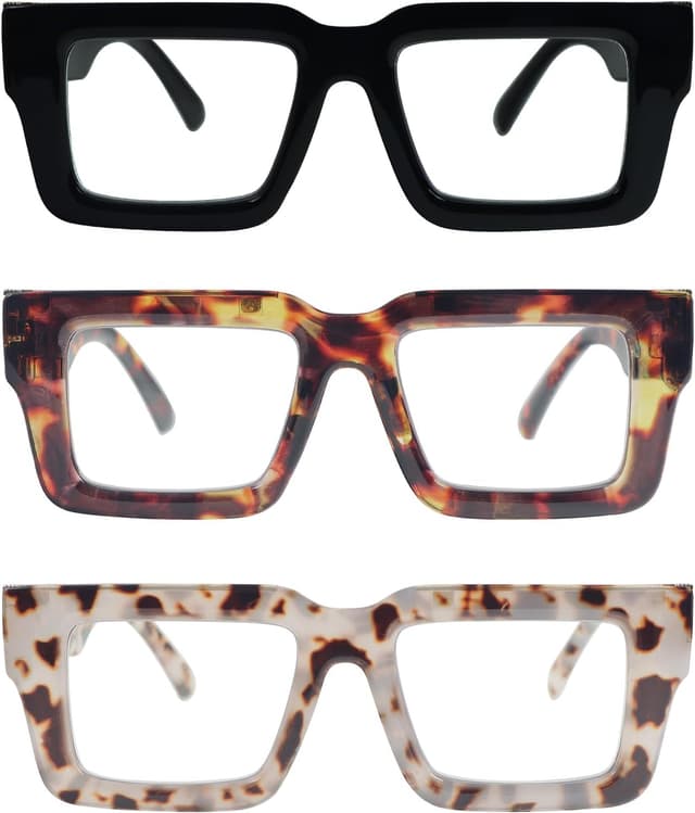 Thumbnail 1 de MMOWW 3-Pack Oversized Reading Glasses +3.5