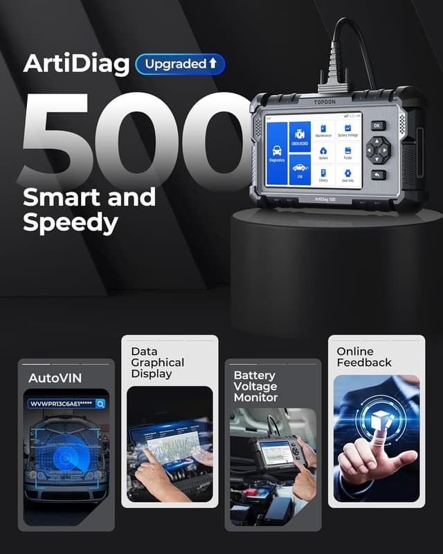 Thumbnail 5 de TOPDON ArtiDiag500 OBD2 scanner 6 resets