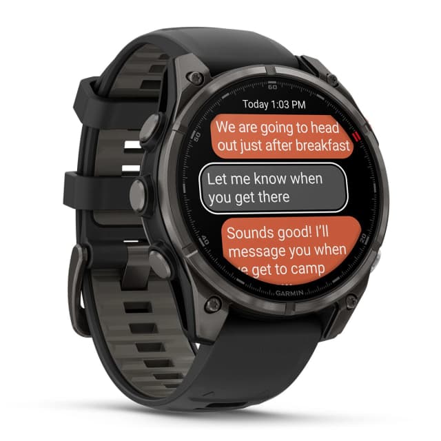 Detalle de Garmin Fenix 8 Pro LTE 47 mm con pantalla AMOLED de zafiro (reacondicionado a estrenar)