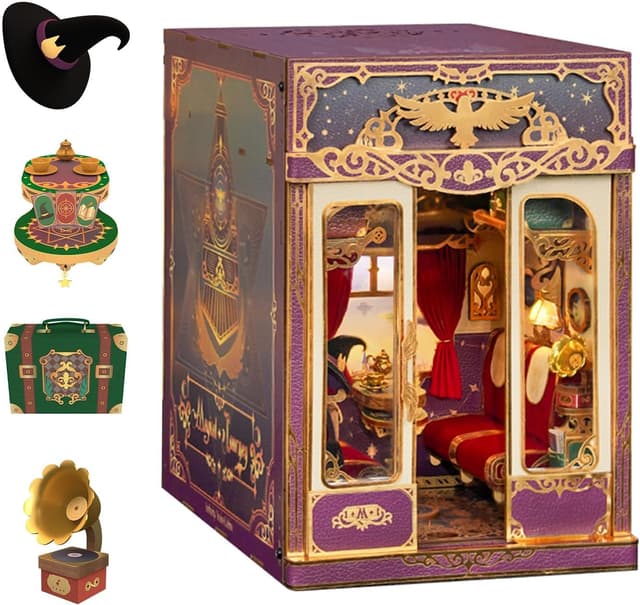 Imagen de Tonecheer Kit Book Nook Cabine de Train Infini en OfertitasTOP