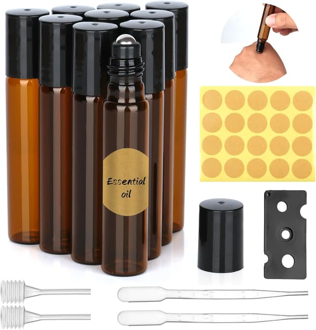 Detalle de Essential Oil Roller Bottles 10ml set
