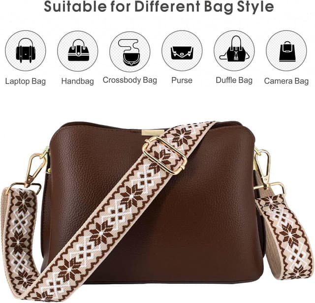 Detalle 2 de ROYGBCP Replacement Purse Strap – Adjustable Wide Crossbody Strap for Women