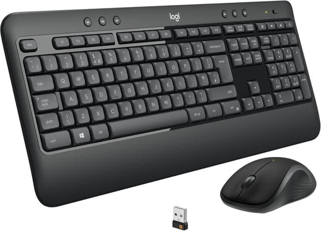 Detalle de Logitech MK540 Advanced Wireless Keyboard and Mouse Combo (QWERTY UK) with Unifying receiver