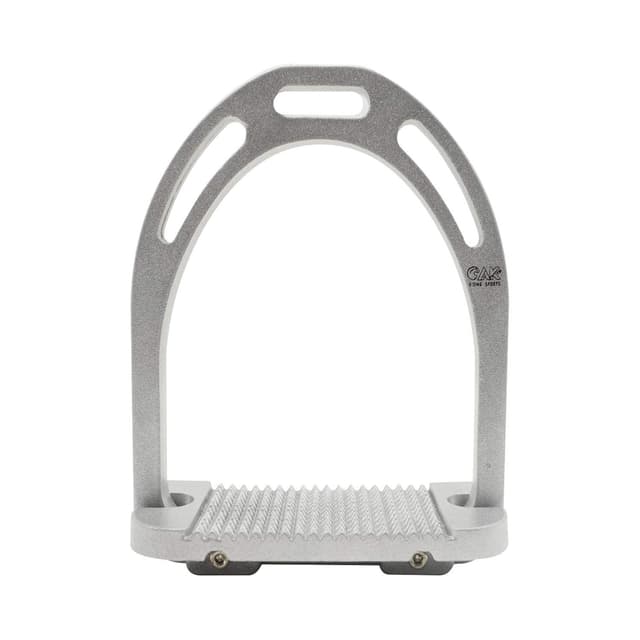 Detalle 2 de AK ultra-light aluminium equestrian stirrups with extra-wide sole (blue, 4.75in)