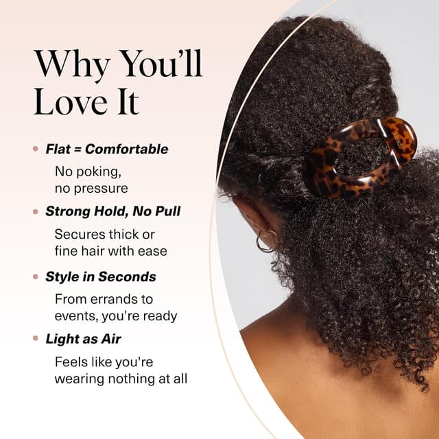 Thumbnail 2 de Kitsch Large Flat Claw Clips for Women 💇♀