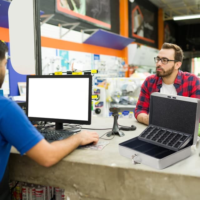 Detalle 2 de GREELUE Geldkassette Silber 30 cm