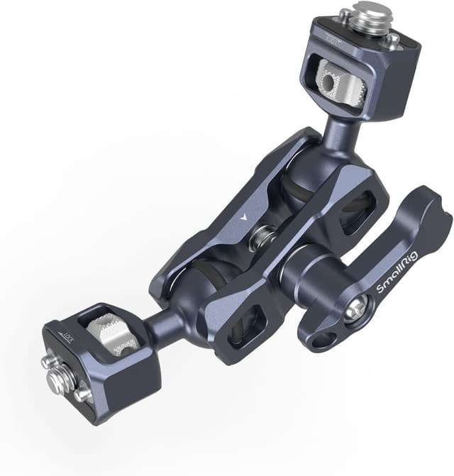 Detalle de SMALLRIG Magic Arm 3874 Dual Ball Heads avec vis de positionnement ARRI 1/4”-20 et 3/8”-16 (charge max. 6 kg, 90 g)