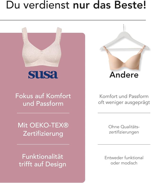 Thumbnail 5 de Susa Damen Print 8235 BH bügellos 46% Polyamid