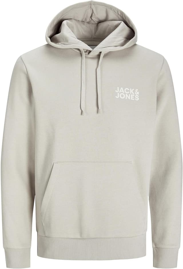 Detalle de JACK & JONES JJECORP felpa con cappuccio Old Logo da uomo, nero, taglio regular