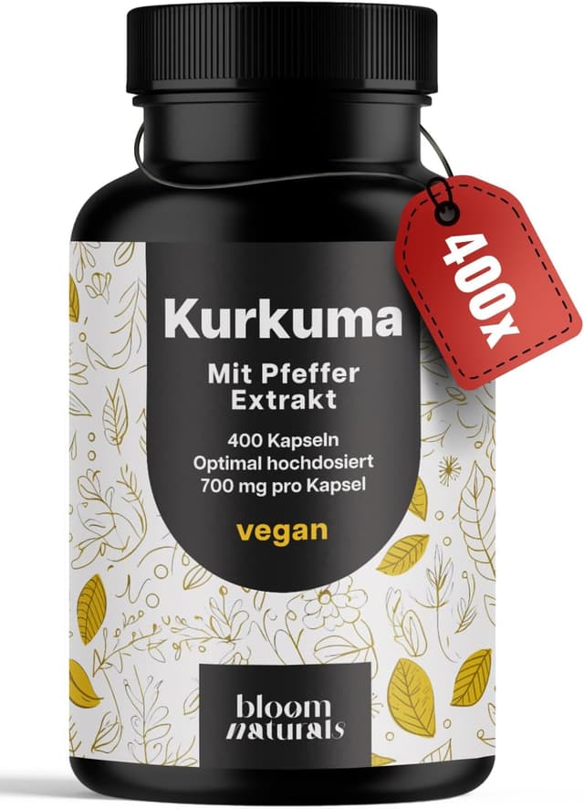 Detalle de Kurkuma Kapseln mit 700 mg Curcumin
