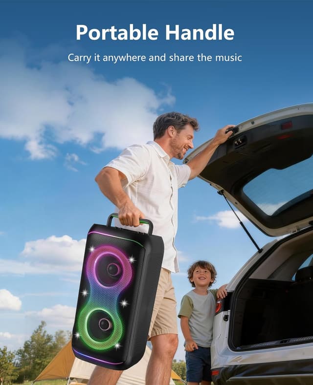 Detalle de GREEN KEEPER GKD61 karaoke machine 400W