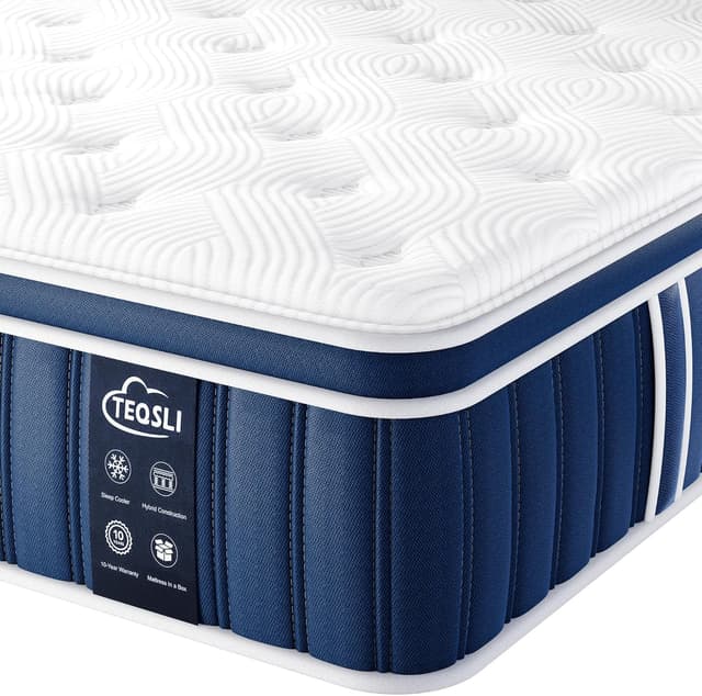Detalle de TeQsli 4FT6 Double mattress, 10.6 inch memory foam