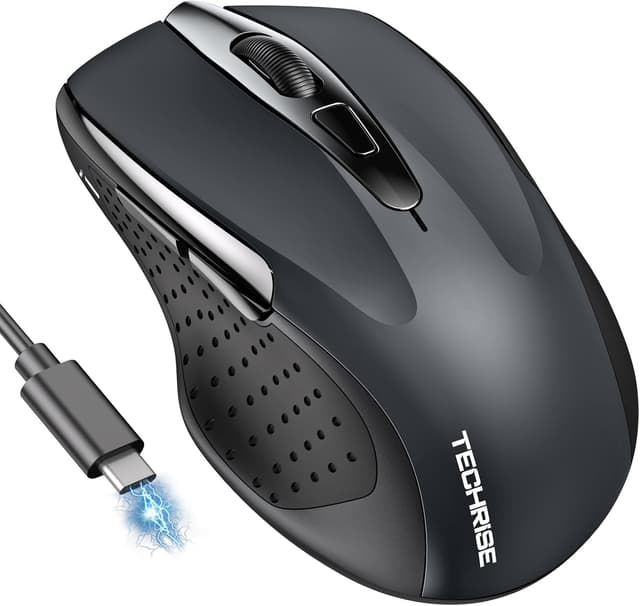 Detalle de TechRise Bluetooth Mouse 4800 DPI rechargeable mouse