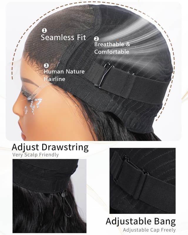 Thumbnail 5 de Vipgrace 5x5 HD Lace Closure Wig 26in