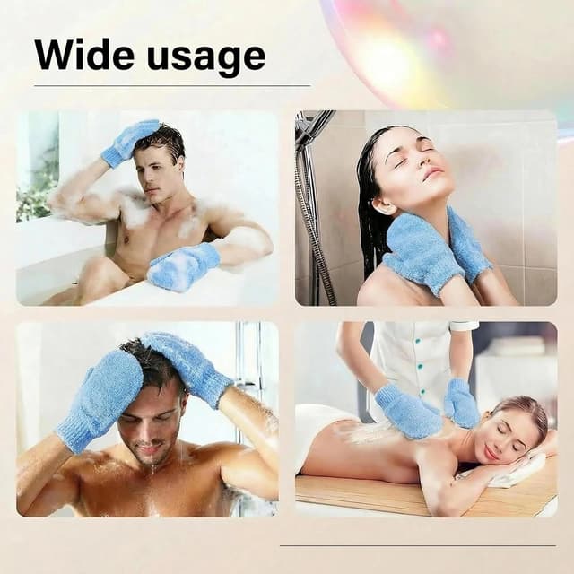 Detalle de Exfoliating gloves 12pc bamboo mitts