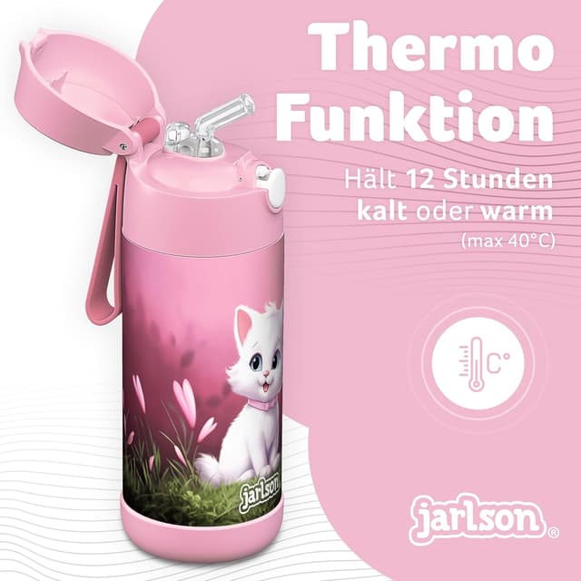 Detalle 2 de Jarlson Trinkflasche Kinder Charli Edelstahl 350 ml