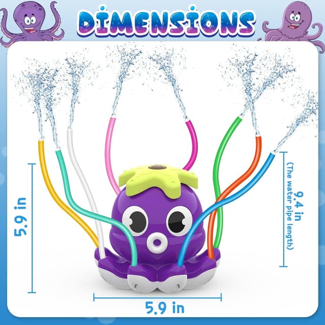 Detalle de Tosekry Wasserspielzeug Sprinkler für Garten