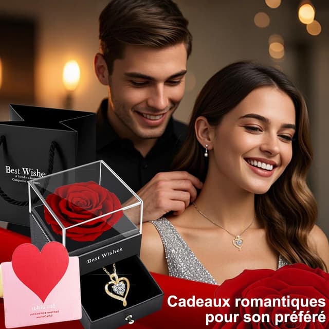 Thumbnail 1 de SWEETIME Rose Eternelle boîte de Roses 3"