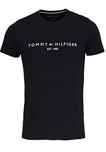 Detalle 2 de Tommy Hilfiger Camiseta Hombre Manga Corta Logo 3XL 🖤