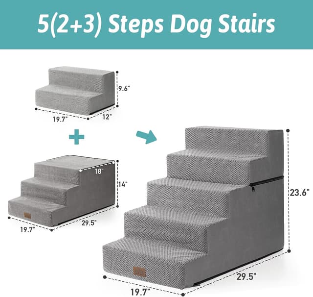 Thumbnail 1 de COZY KISS Wide Dog Stairs Pet Steps