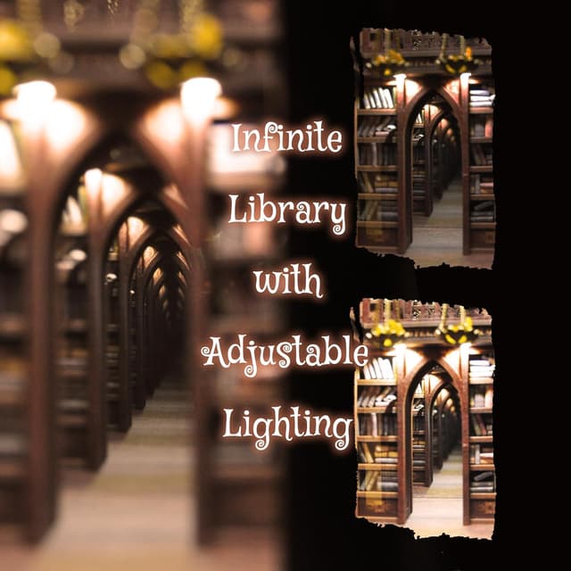 Detalle 2 de Dolphin Island DIY Book Nook Kit for Adults: Infinite Magicspell Library with Flame Illusion