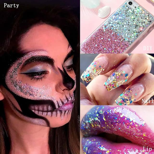 Thumbnail 3 de Purpurina Líquida Dorada para Maquillaje y Fiesta ✨