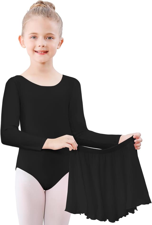 Thumbnail 6 de Kefiyis body da danza con maniche lunghe e gonna in cotone per ragazze 3-11 anni